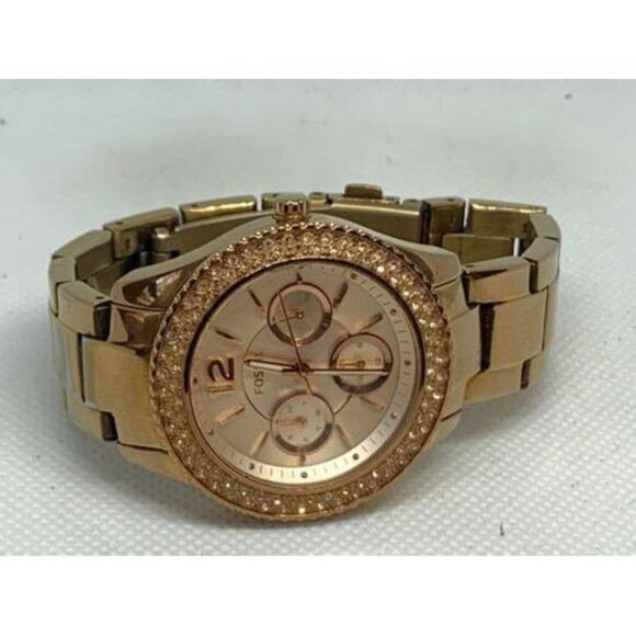 Fossil ES3590 Stella Women's Gold Stainless Steel Analog Dial Quartz Watch C877 - Picture 5 of 9